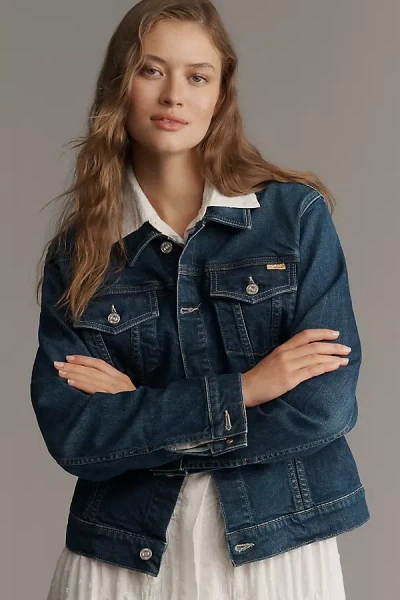 Mother The Bruiser Denim Jacket In Blue