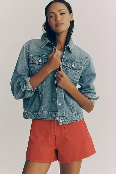 Mother The Bruiser Denim Jacket In Blue