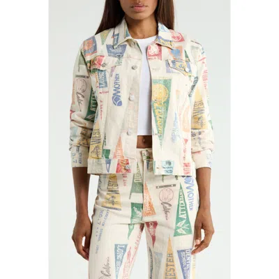 Mother The Bruiser Denim Jacket In Multi