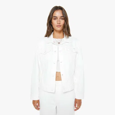 Mother The Bruiser Picket Fence Jacket In White