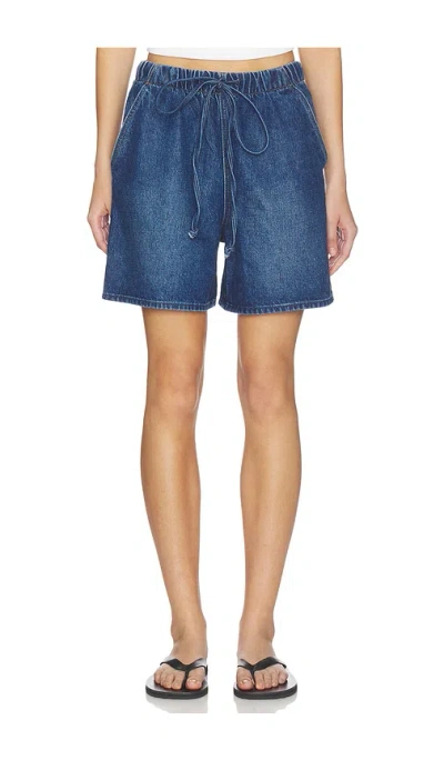 Mother The Buffet Bermuda Short In Blue