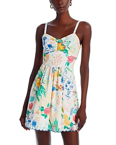 Mother The Butterfly Kisses Mini Dress In Painted Ladies