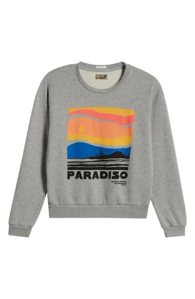 Mother The Camper Graphic Sweatshirt In Gray