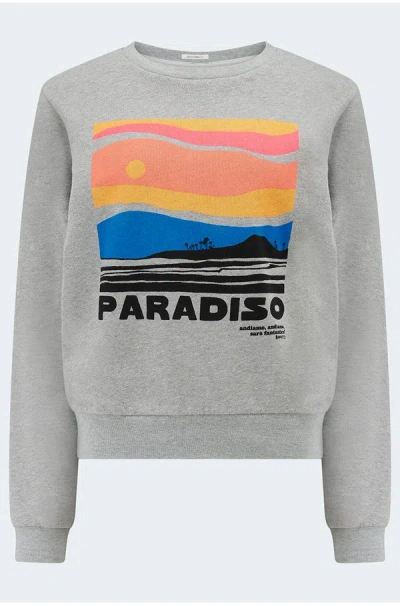 Mother The Camper Sweatshirt In Paradiso In Gray