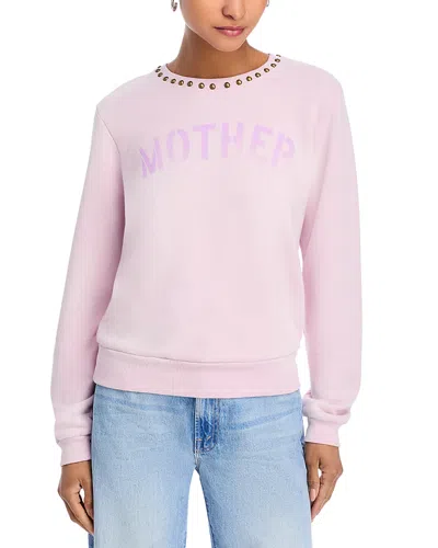 Mother The Camper Sweatshirt In Pink