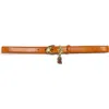Mother The Charm School Leather Belt In Brown