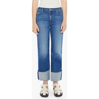 MOTHER MOTHER THE CHECKERBOARD DUSTER FLOOD CUFF JEANS