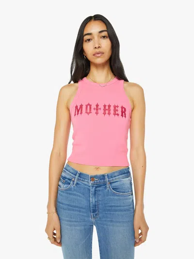 Mother The Chin Ups Chop Morning Glory Gothic Shirt In Pink