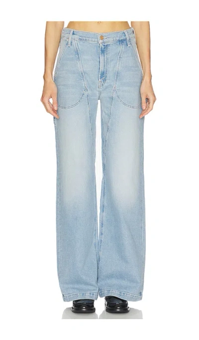 Mother The Chisel Sneak Jeans In Blue