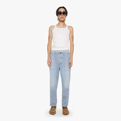 Mother The Commando Cross Line Jeans In Blue