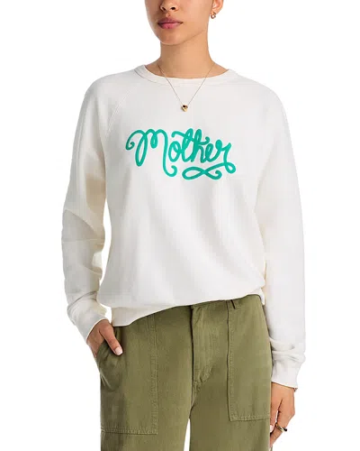 Mother The Concert Graphic Sweatshirt In White