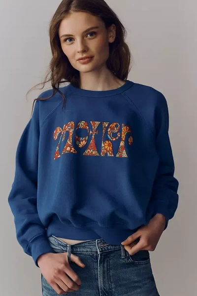 Mother The Concert Pullover In Blue