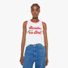 Mother The Court Crusher Garden Girl Sweater In Red - Size X-large In White