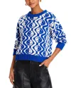 Mother The Jumper Face To Face Shirt In Blue, Size Large In Face To Face