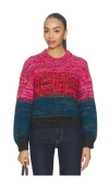 Mother The Crop Pullover In Multi