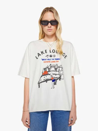 Mother The Cut Off Coops T-shirt Lake Lounge In White