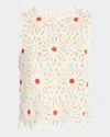 Mother The Daisy Shell Sleeveless Top In Bunched Together