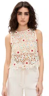Mother The Daisy Shell Sleeveless Top In Bunched Together