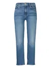 Mother The Dazzler Cropped Jeans In Blue