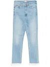 Mother The Dazzler Flared Jeans In Blue
