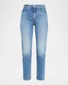 Mother The Dazzler Flood Jeans In Blue
