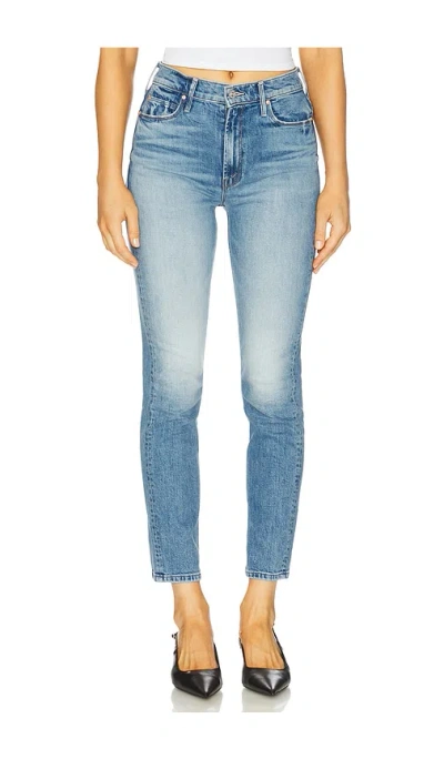 Mother The Dazzler Flood Jeans In Blue