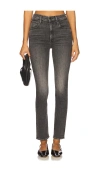 Mother The Dazzler Hover Jeans In Gray