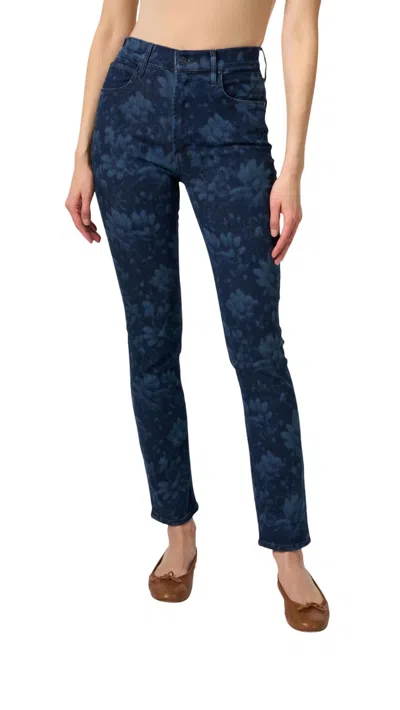 Mother The Dazzler Jean In Floral In Blue