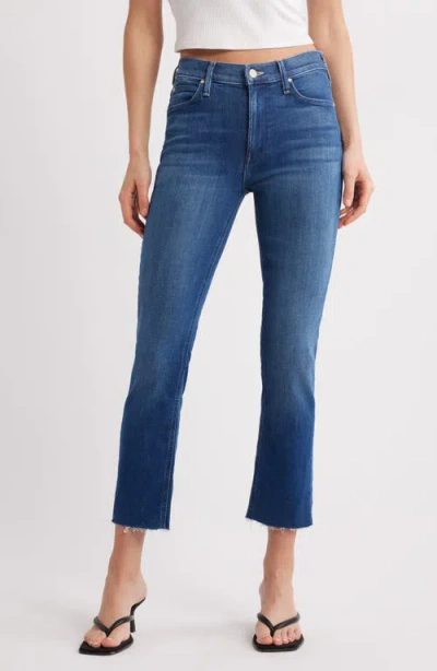 Mother The Dazzler Mid Rise Ankle Fray Jeans