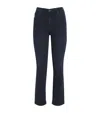Mother The Mid Rise Dazzler Ankle Jeans In Dark Blue In Navy