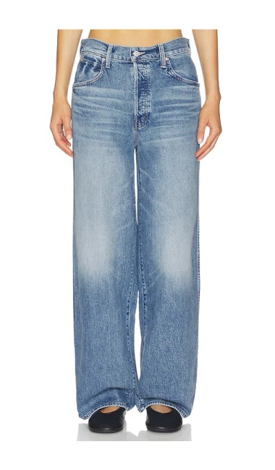 Mother The Delinquent Button Nerdy Jeans In Blue