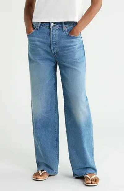 Mother The Delinquent Button Nerdy Jeans In Birds Gone Wild