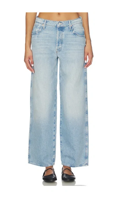 Mother The Delinquent Button Nerdy Jeans In Blue