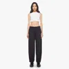 Mother The Delinquent Flood Pirate Jeans In Black
