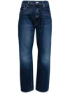 Mother The Tomcat Ankle Jeans Rugby Rodeo In Blau