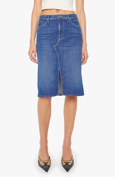 MOTHER MOTHER THE DITCHER DENIM MIDI SKIRT