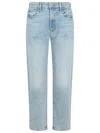 Mother 'the Ditcher' Light Blue Denim Jeans In Blue
