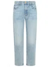 Mother 'the Ditcher' Light Blue Denim Jeans In Blue