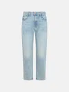 Mother 'the Ditcher' Light Blue Denim Jeans In Light Blue