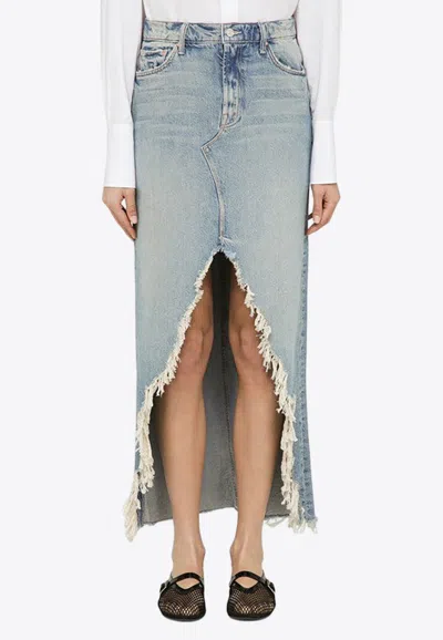 MOTHER THE DITCHER MAXI SUPER FRAYED SKIRT