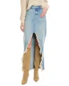 Mother The Ditcher Maxi Super Fray Denim Skirt
