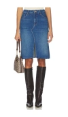 Mother The Ditcher Midi Skirt In Red