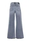 Mother The Ditcher Roller Sneak Jeans In Gray
