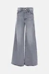 Mother The Ditcher Roller Sneak Jeans In Gray