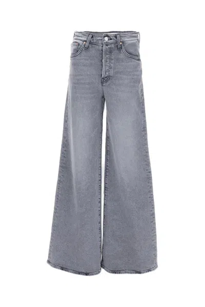 Mother The Ditcher Roller Sneak Jeans In Blue