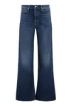 Shop Mother The Ditcher Roller Sneak Jeans In Denim
