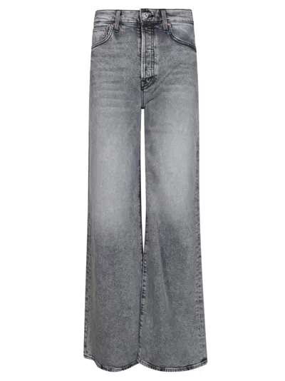 Mother The Ditcher Roller Sneak Jeans In Gray