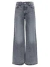 Mother Grey Stretch Denim The Ditcher Jeans In Gray