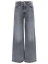 Mother The Ditcher Roller Sneak Jeans In Gray