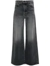 Mother Grey The Ditcher Roller Sneak Jeans In Grey